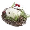 OZDOBA ŚWIĄTECZNA NEST O 10 CM BIAŁY SW/OZD/NEST/2-1 15CM B PTAK