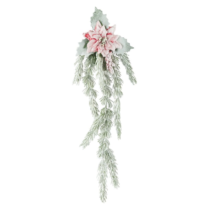 KWIAT ŚWIĄTECZNY 227 O 20 CM ZIELONY