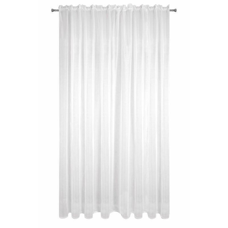 Firana gotowa biała 200 x 270 cm – rozprasza światło