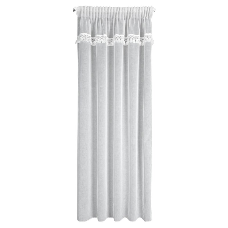 Firana gotowa Kira biała 140 x 270 cm – rozświetla wnętrze