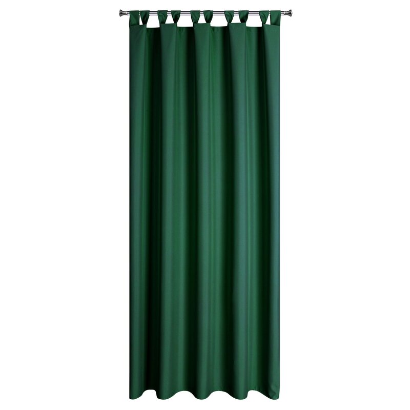 Zasłona gotowa Garden ciemnozielona 155 X 200 CM – prywatność na zewnątrz