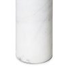 Lampa stołowa Luka biała 32 X 65 cm – marmur i szkło ryflowane