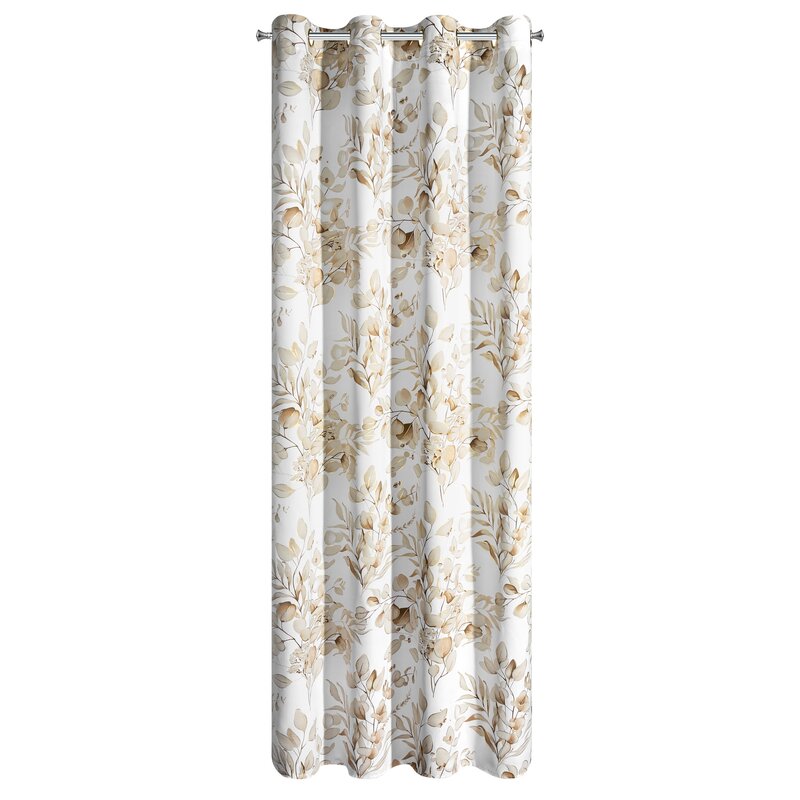 Zasłona gotowa Oleni beżowa 140 x 250 cm – zaciemnia pomieszczenie