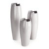 Wazon ceramiczny HALI popielaty 18 X 18 X 58 cm – na suszone kwiaty