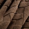 Koc flanelowy ciemnobrązowy 170 x 210 cm – ciepło i relaks