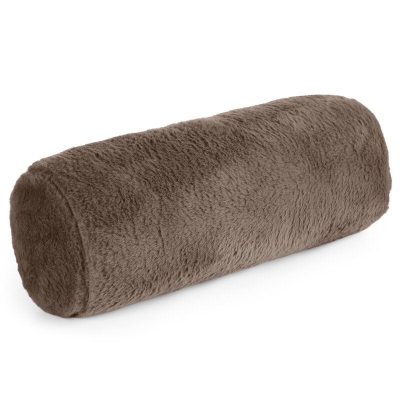 Poszewka futrzana beżowa 15 x 45 cm – wprowadza ciepło
