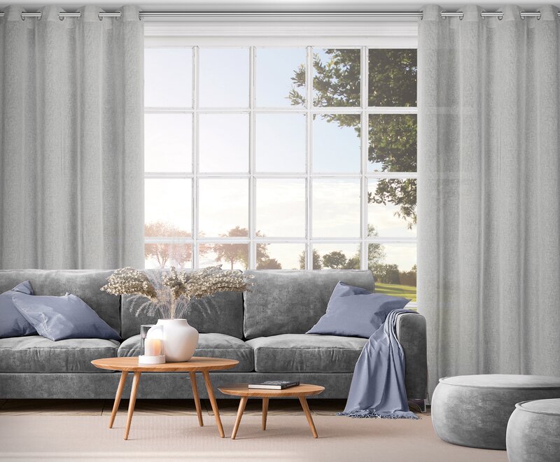 Firana gotowa Angelica srebrna 140 x 250 cm – doda lekkości wnętrzu