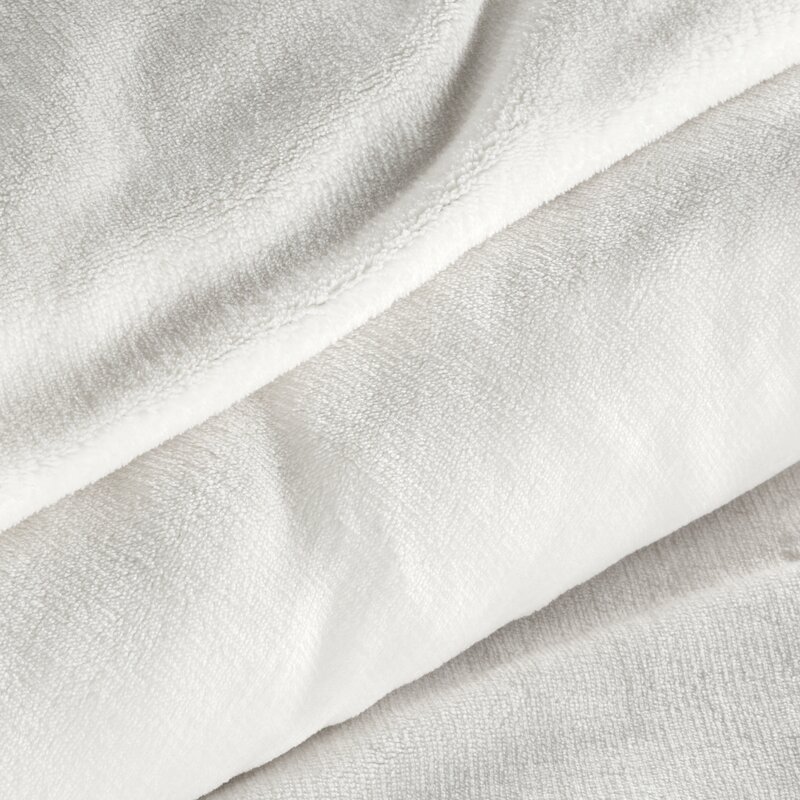 Komplet pościeli flano 2 kremowy 220 X 200 CM – miękki i ciepły