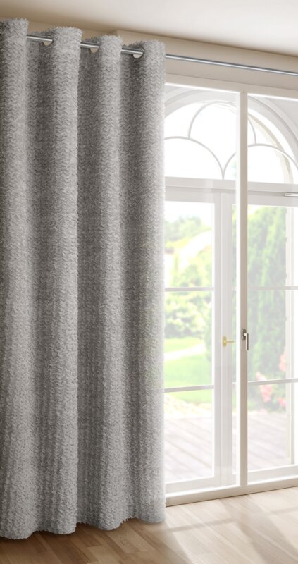 Zasłona gotowa Tiffany srebrny 135 x 250 cm – rozjaśnia wnętrze