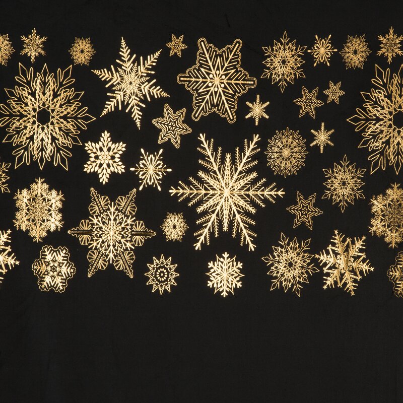 ZASŁONA ŚWIATECZNA ASTRA 140 X 250 CM CZARNY