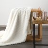 Koc żakardowy mięta 150 x 200 cm – miękki i przytulny