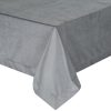 Obrus gładki Melinda stalowy 140 x 180 cm – eleganckie tło stołu