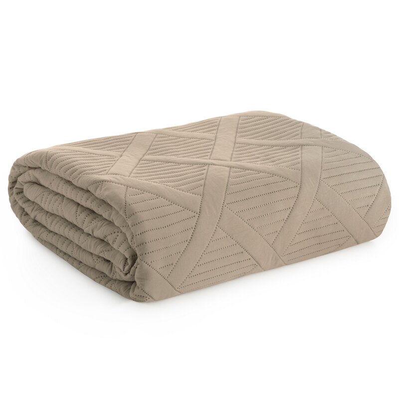 Narzuta D91 ALARA5 beżowa 200 X 220 cm – pikowana hot press