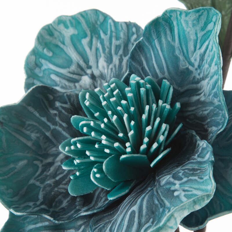 Kwiat dekoracyjny Flore turkusowy O 18 x 60 cm – do wazonu i kompozycji