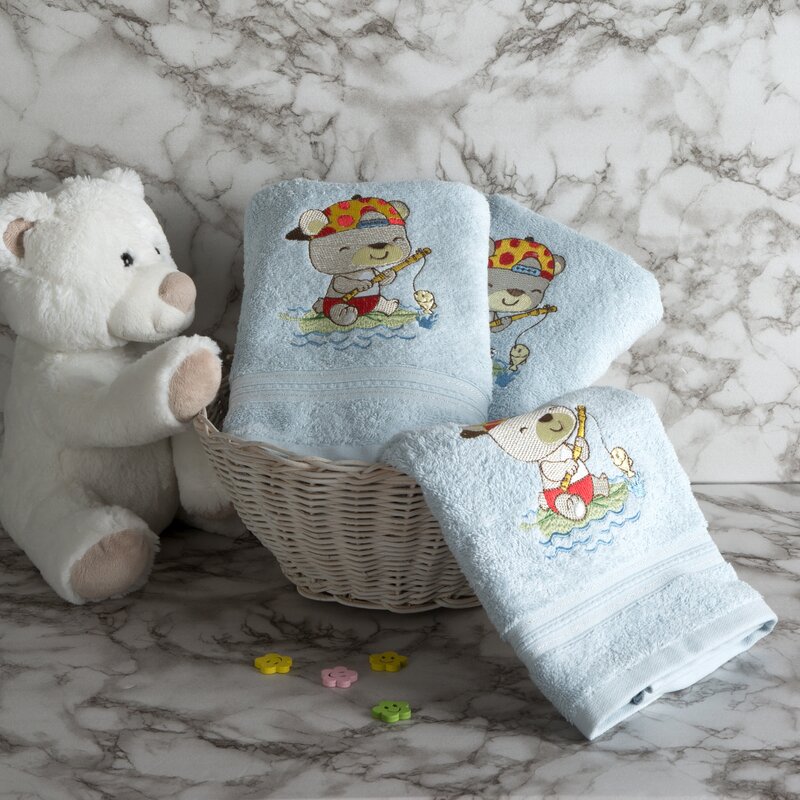 Ręcznik dla dziecka Baby51 niebieski 50 x 90 cm – miękki i chłonny