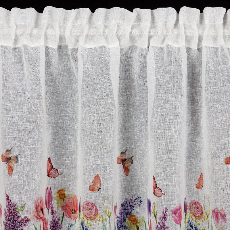 Firana gotowa Bella biała 150 x 30 cm – doda uroku kuchni