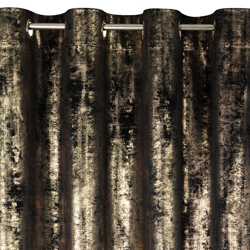Zasłona gotowa Renia czarna 140 x 250 cm – zaciemnia pomieszczenie