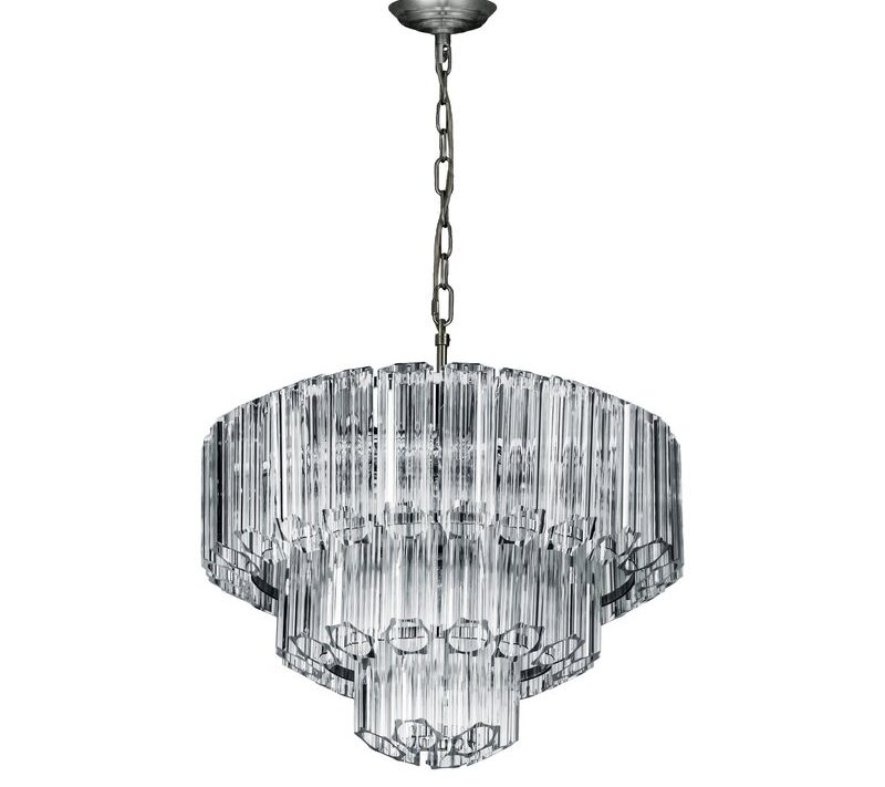 Lampa sufitowa DANA transparentna O 43 x 150 cm – wprowadza blask