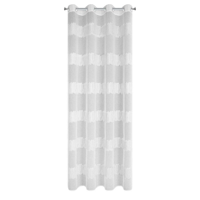 Firana gotowa LEANDRA biała 140 X 250 CM – lekka i elegancka