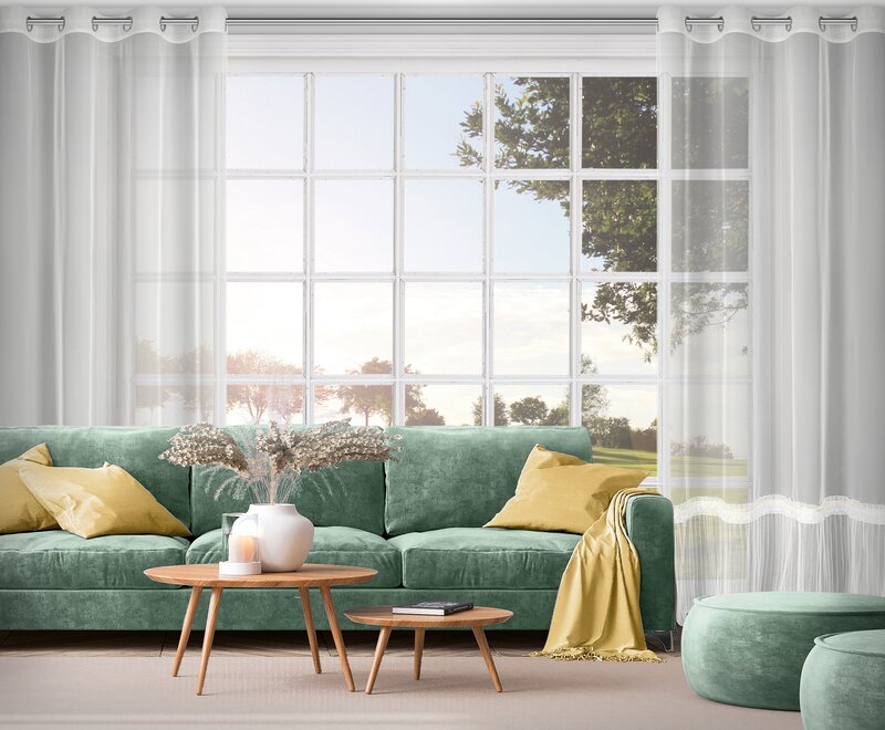 Firana gotowa Megan biała 140 x 250 cm – rozprasza światło