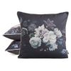 Poszewka velvet czarna 45 x 45 cm – doda charakteru