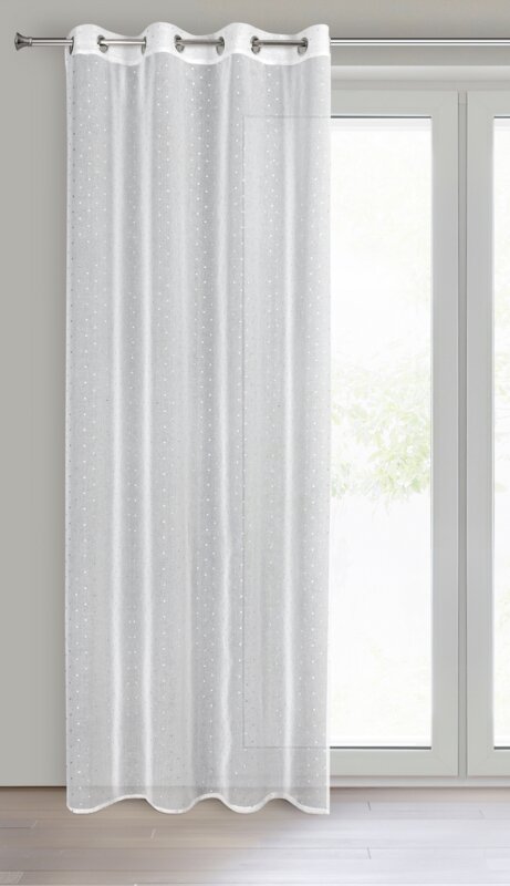 Firana gotowa Doti biała 140 x 250 cm – rozjaśnia wnętrze