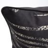 Poszewka dekoracyjna MING14A czarna 60 x 60 cm – welwetowa i stylowa