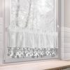 Zasłona świąteczna biała 30X150 cm – idealna na Boże Narodzenie