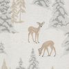Komplet pościeli świątecznej Fawn biała 220 X 200 cm – przytulna atmosfera świąt