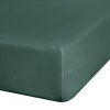 Prześcieradło dżersejowe z gumką JERSEY3 ciemnozielone 160 X 200 X 30 CM – miękkie 100% bawełna