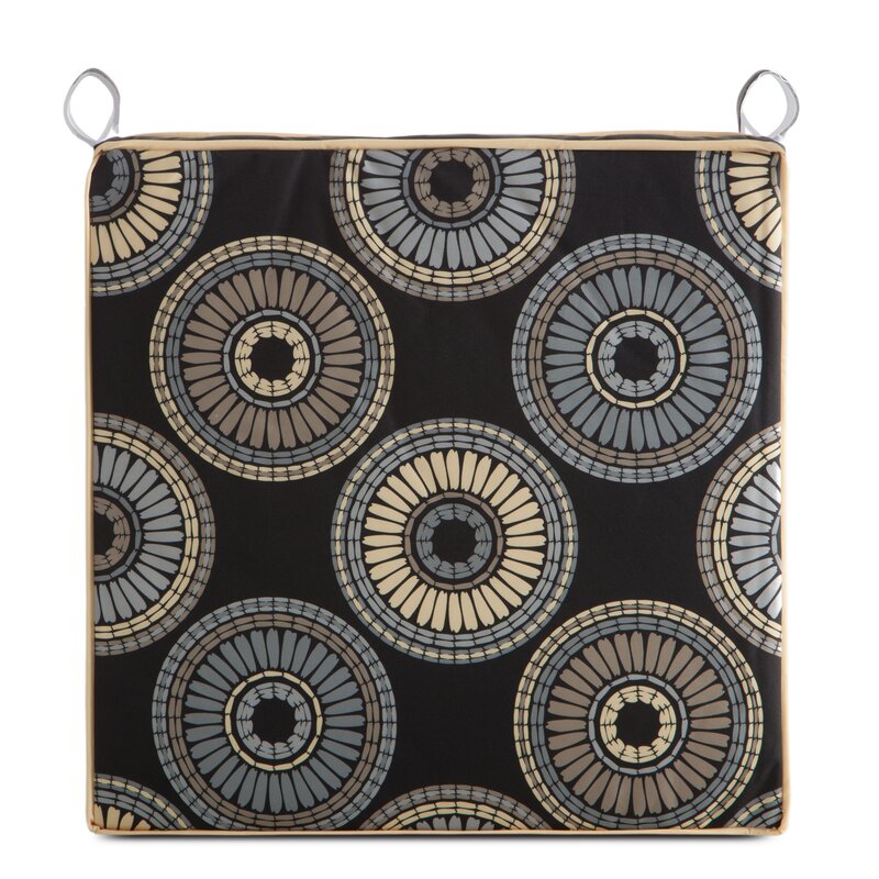 Siedzisko tarasowe SIED/GARDEN/19B czarne 42x42x4 cm – doda komfortu