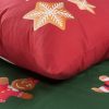 KOMPLET POŚCIELI ŚWIATECZNEJ GINGER02 160 X 200 CM CZERWONY