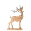 FIGURKA ŚWIATECZNA D129A 21 X 7 X 33 CM JASNOBRĄZOWY