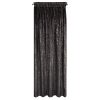 Zasłona gotowa welwet czarna 135 x 270 cm – zaciemnia pomieszczenie