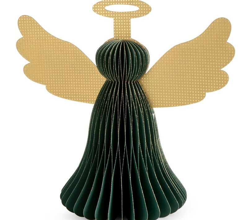 Ozdoba świąteczna zielona 25 x 15 x 25 cm – idealna dekoracja świąteczna