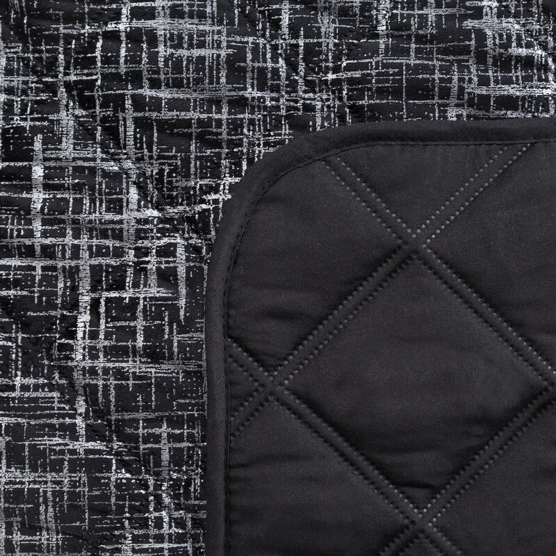 Narzuta Velvet Blink 6 czarna 170 x 210 cm – dodaje blasku