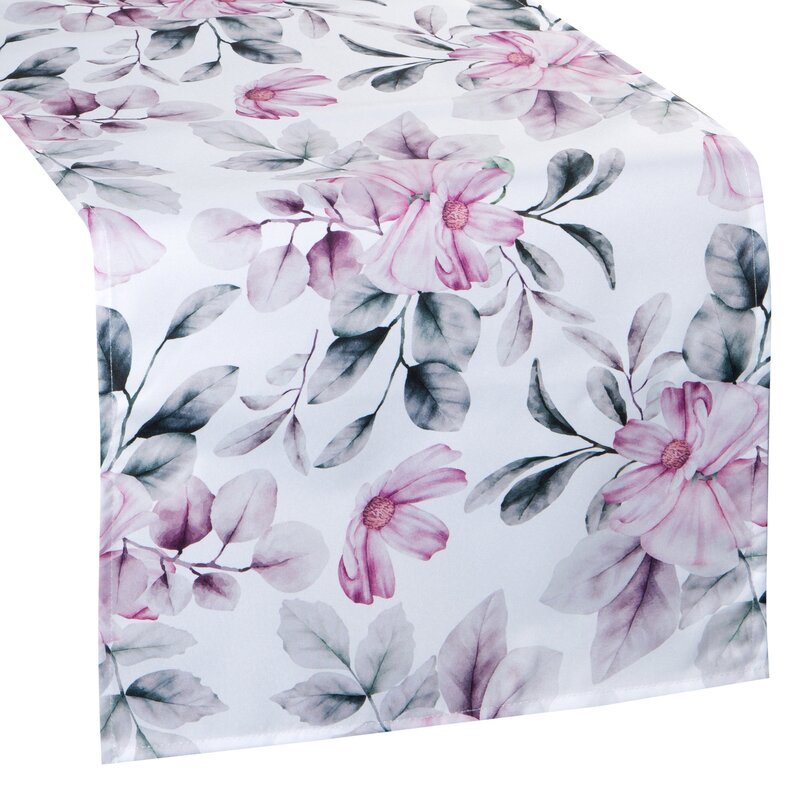 Bieżnik GARDEN biały 40 X 140 CM – idealny na taras i do jadalni