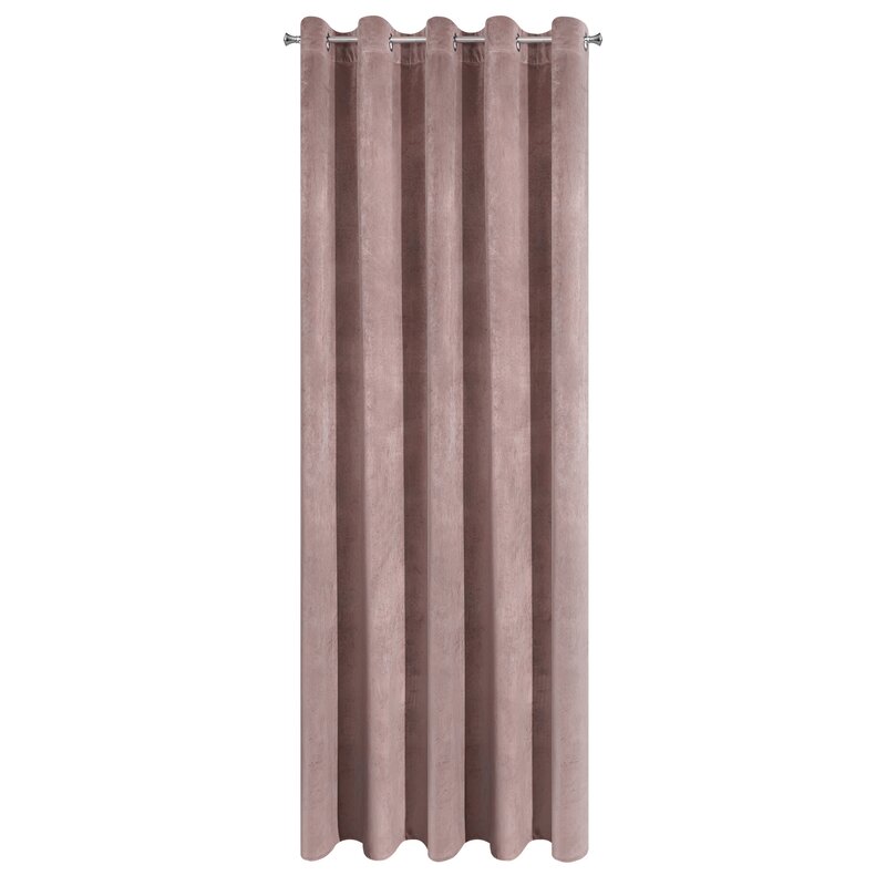 Zasłona gotowa pudrowy róż 140 x 250 cm – dodaje przytulności wnętrzu