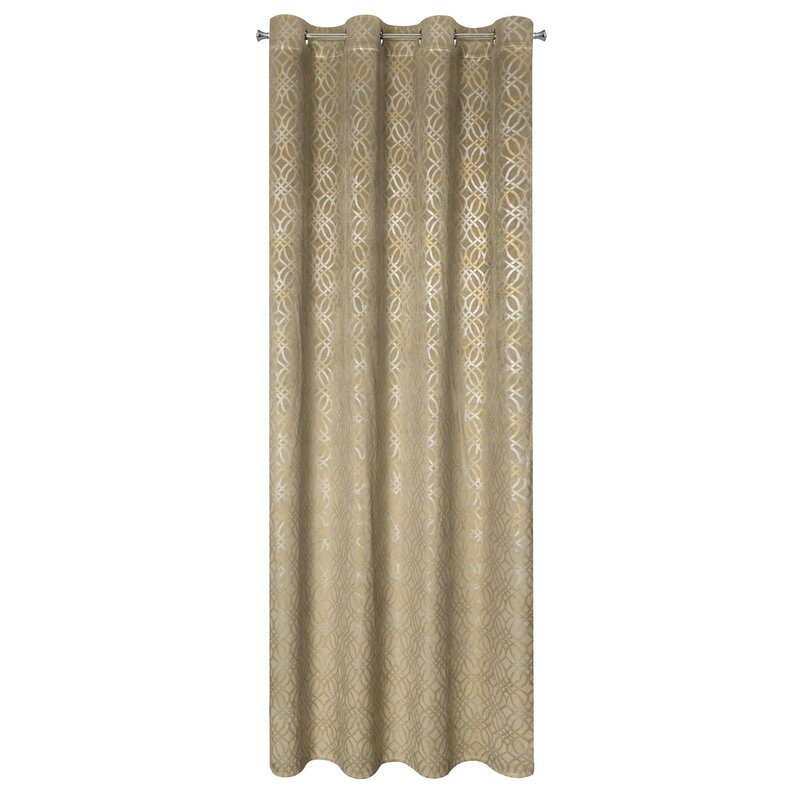 Zasłona gotowa Areta beżowa 140 x 250 cm – dodaje ciepła wnętrzu