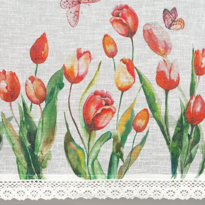 Firana gotowa Stella biała 150 x 60 cm – rozprasza światło