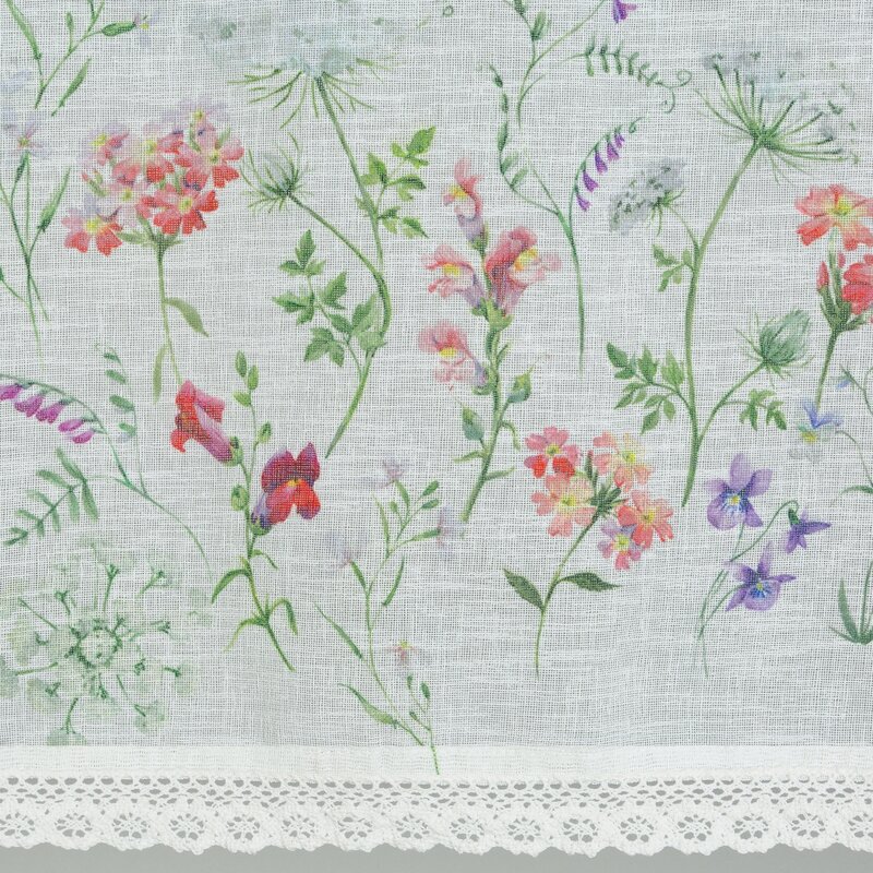 Firana gotowa Sylwia biała 150 x 60 cm – rozprasza światło