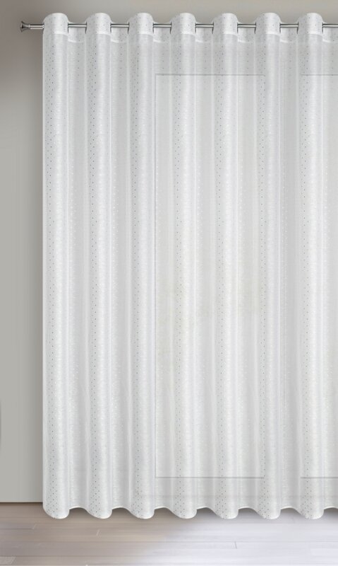 Zasłona gotowa SIBEL biała 300 x 250 cm – rozjaśnia wnętrze