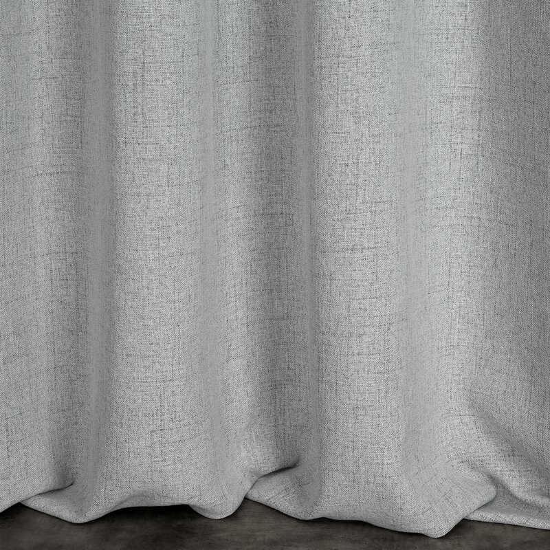 Zasłona gotowa Linda srebrna 140 x 250 cm – delikatnie zaciemniająca