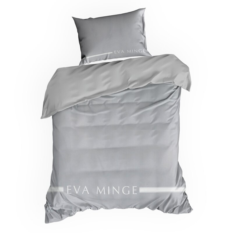 Pościel Ewa Minge Silk 6 srebrna 220 X 200 cm – miękka w dotyku