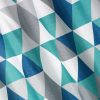 Zasłona gotowa ADINA biała 140 X 250 cm – z geometrycznym wzorem