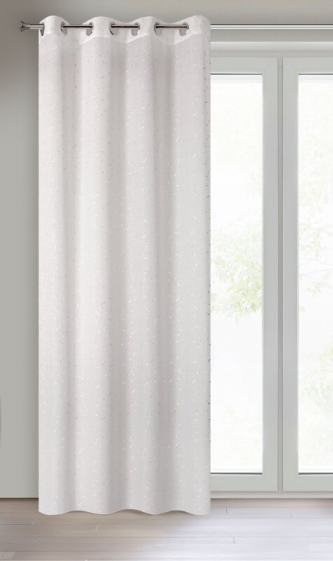 Zasłona gotowa RIVIA biała 140 X 250 CM – rozświetla wnętrze