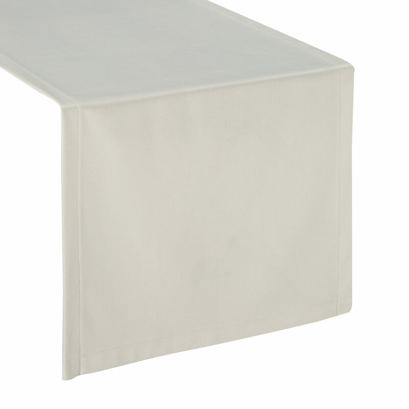 Obrus gładki biały 40 x 140 cm – idealny na stół