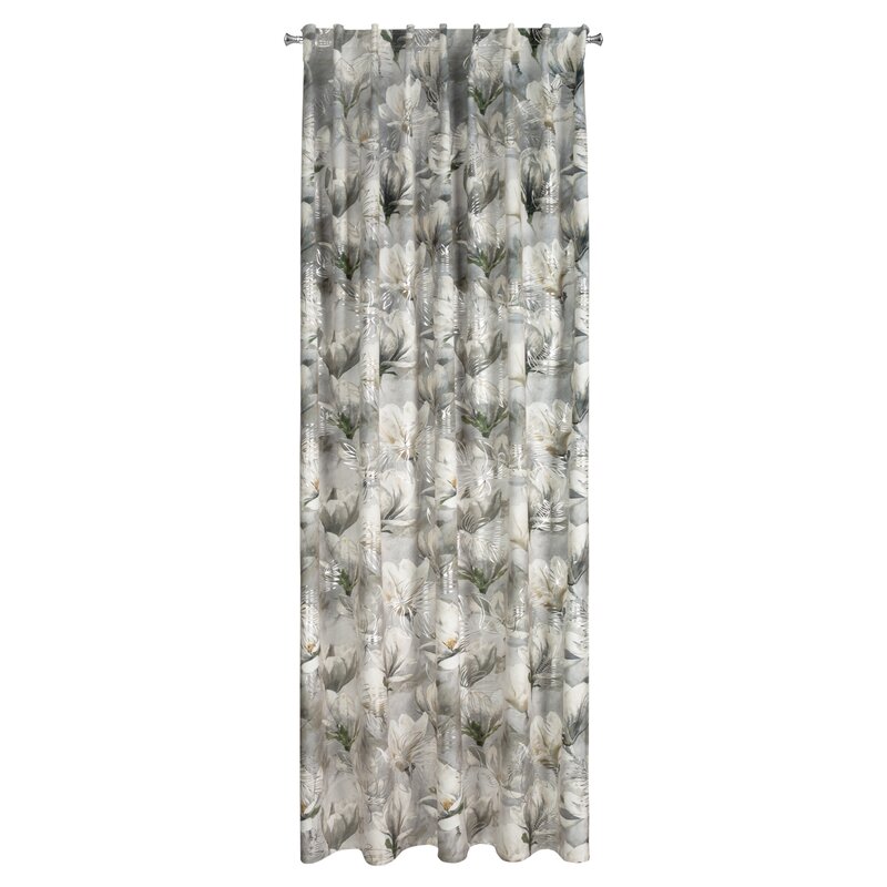 Zasłona gotowa stalowa 140 x 300 cm – zaciemnia pomieszczenie