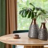 Wazon ceramiczny Morena stalowy fi 16 x 24 cm – na suche kompozycje