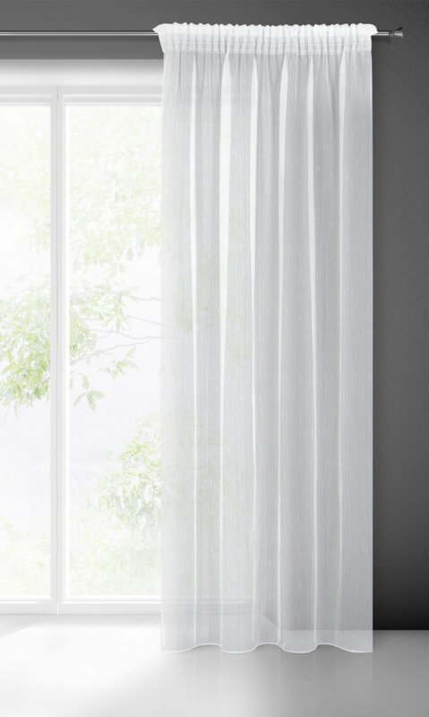 Firana gotowa Pilar biała 140 x 270 cm – rozjaśnia wnętrze